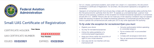 UAS Certificate Registration Number example 1.png